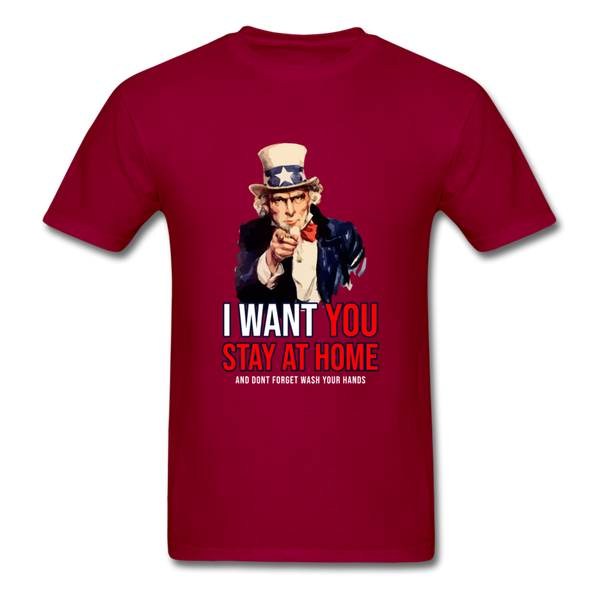 Stay At Home - dark red