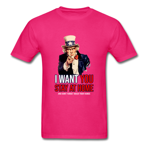 Stay At Home - fuchsia