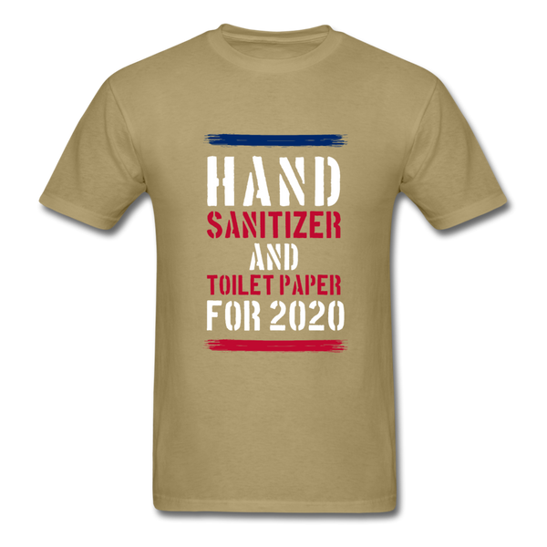Hand Sanitizer And Toilet Paper - khaki
