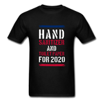 Hand Sanitizer And Toilet Paper - black