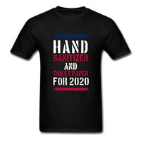 Hand Sanitizer And Toilet Paper - black