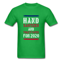 Hand Sanitizer And Toilet Paper - bright green