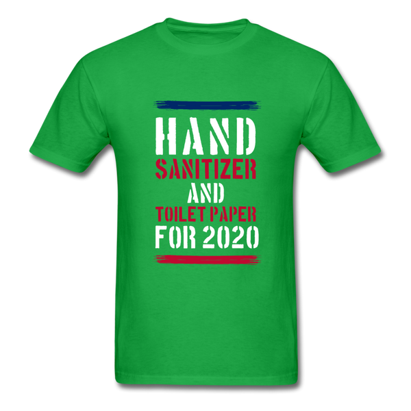Hand Sanitizer And Toilet Paper - bright green
