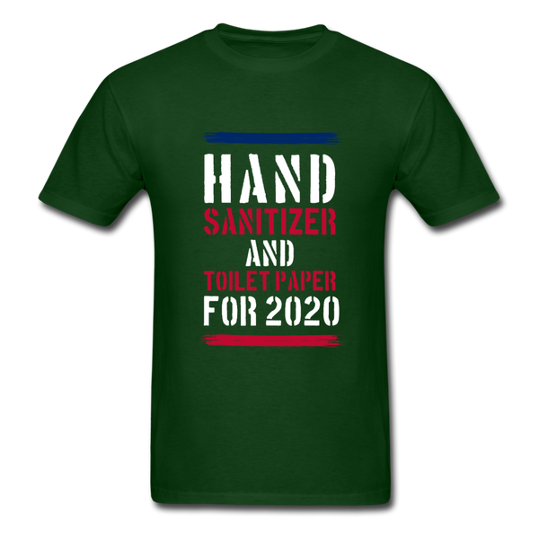 Hand Sanitizer And Toilet Paper - forest green