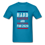 Hand Sanitizer And Toilet Paper - turquoise