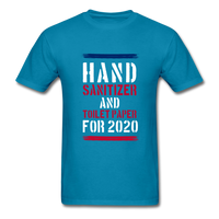 Hand Sanitizer And Toilet Paper - turquoise