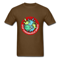 Stop Corona Virus Spread - brown