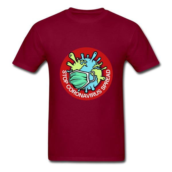 Stop Corona Virus Spread - burgundy