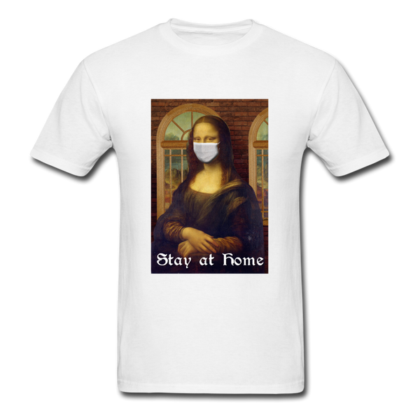 Stay At Home Monalisa - white