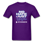 No Hate Just Love - purple