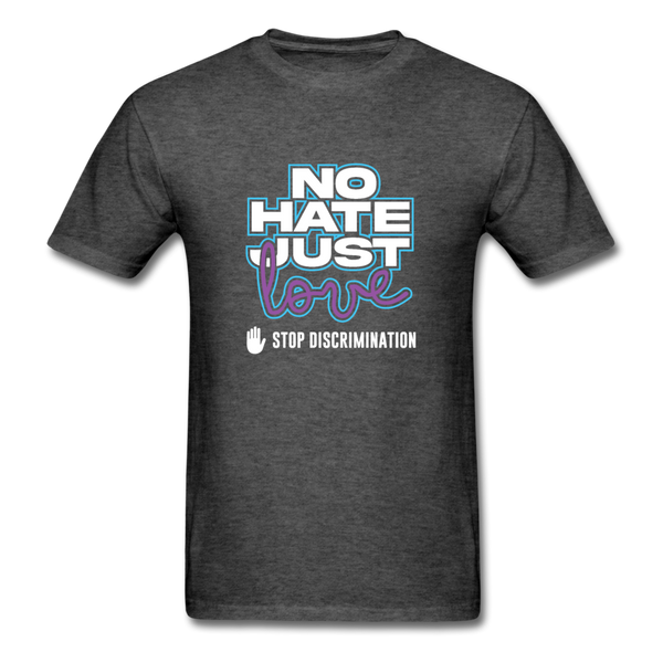 No Hate Just Love - heather black