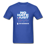 No Hate Just Love - royal blue