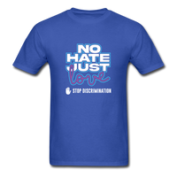 No Hate Just Love - royal blue