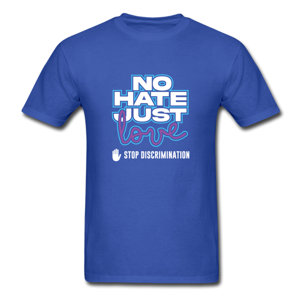 No Hate Just Love - royal blue