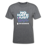 No Hate Just Love - mineral charcoal gray