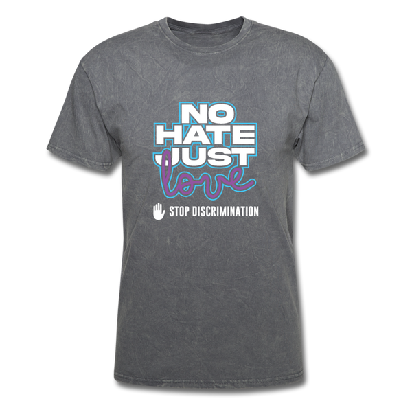 No Hate Just Love - mineral charcoal gray