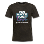 No Hate Just Love - mineral black