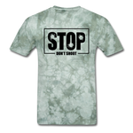Stop Don't Shoot - military green tie dye