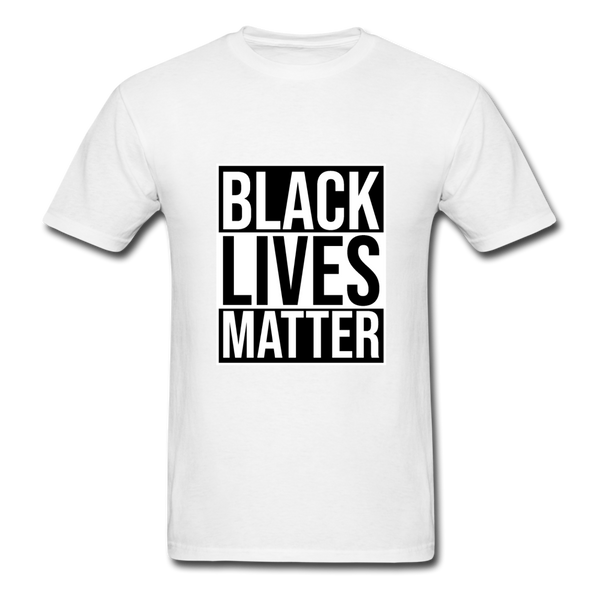 Black Lives Matter - white
