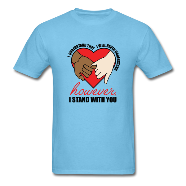I Stand With You - aquatic blue