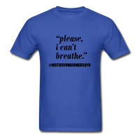 I can't Breathe - royal blue