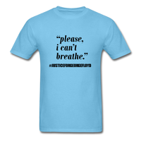 I can't Breathe - aquatic blue