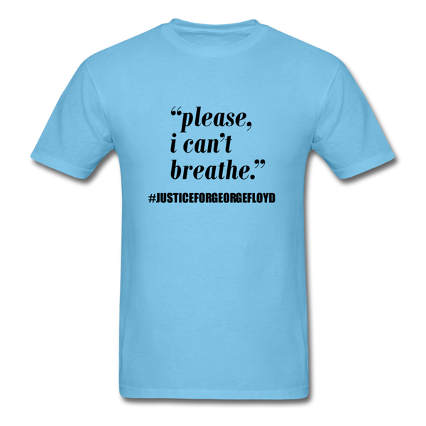 I can't Breathe - aquatic blue