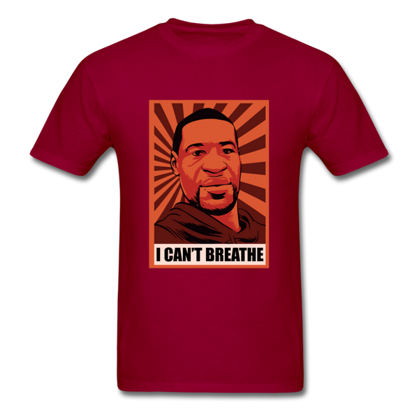 I Can't Breathe - dark red