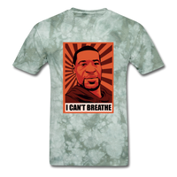 I Can't Breathe - military green tie dye