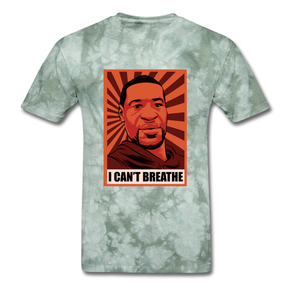 I Can't Breathe - military green tie dye