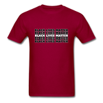 Black Lives Matter - dark red