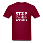 Stop Police - burgundy