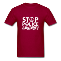 Stop Police - dark red