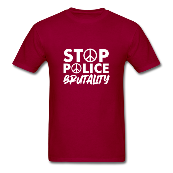 Stop Police - dark red