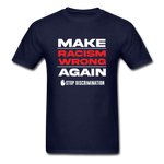 Make Racism Wrong Again - navy