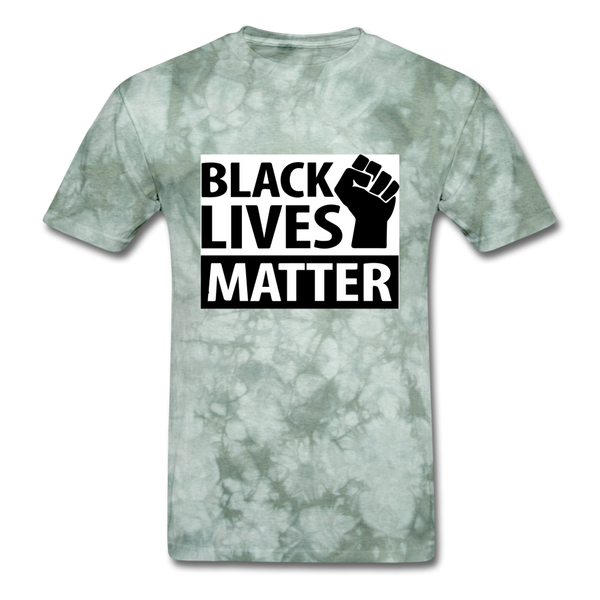 Black Lives Matter - military green tie dye