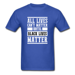 Black Lives - royal blue