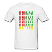 Black Lives Matter - white