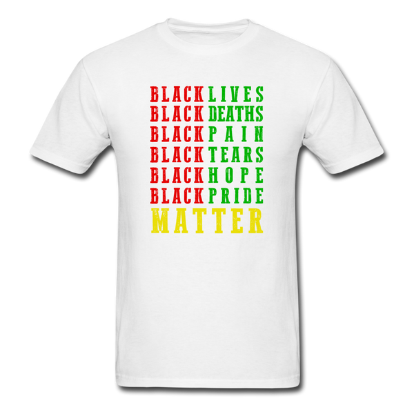 Black Lives Matter - white