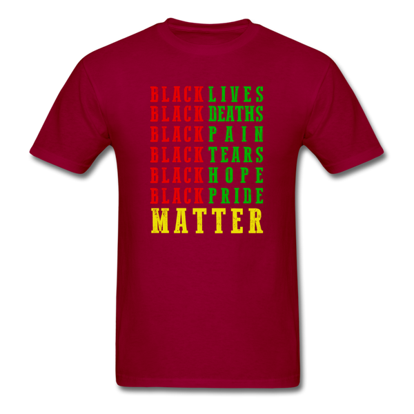 Black Lives Matter - dark red
