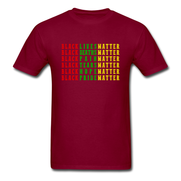 Black Lives Deaths - burgundy
