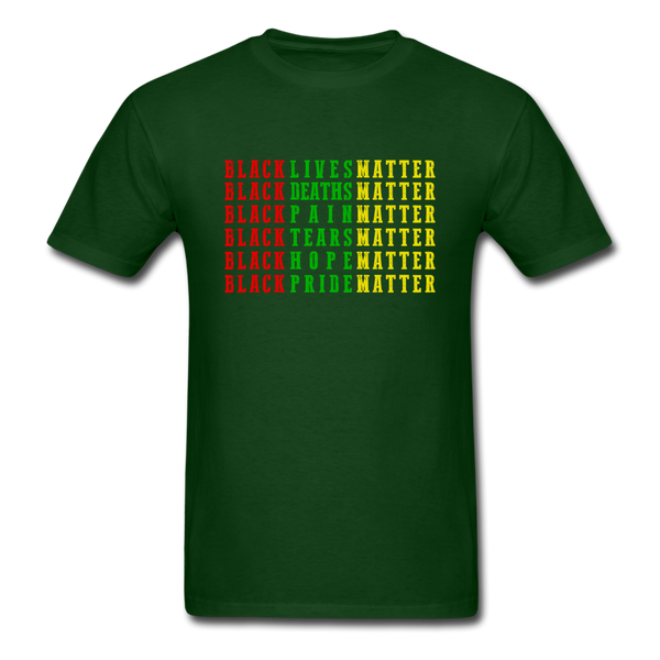 Black Lives Deaths - forest green