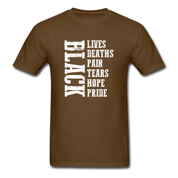 Lives Deaths Pain - brown