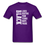 Lives Deaths Pain - purple