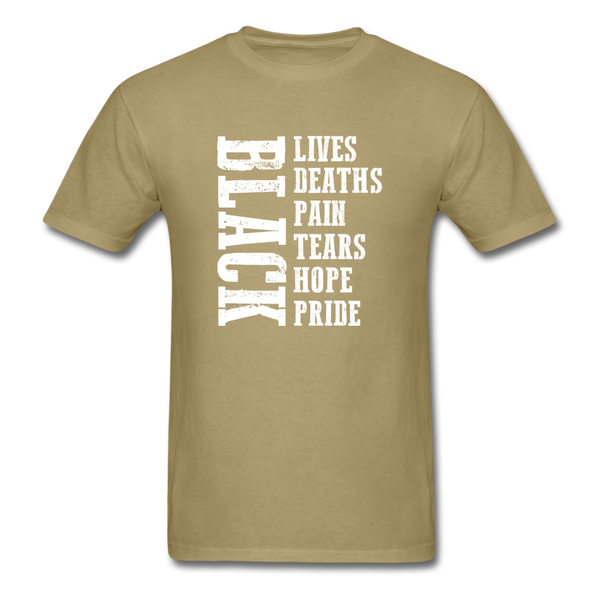 Lives Deaths Pain - khaki