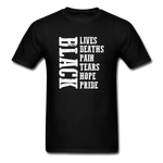 Lives Deaths Pain - black
