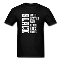Lives Deaths Pain - black