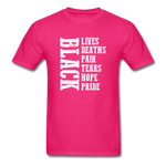 Lives Deaths Pain - fuchsia