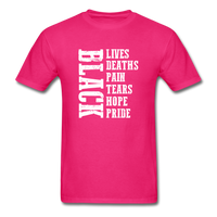 Lives Deaths Pain - fuchsia