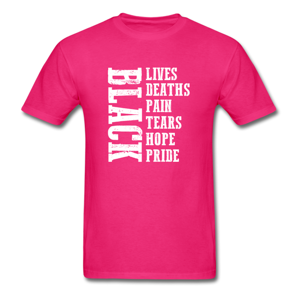 Lives Deaths Pain - fuchsia